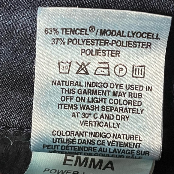 Dl1961 Emma Power Leggings 4 Way Stretch 360• Comfort Skinny Jeans Blue Size 28 - Picture 7 of 8